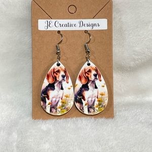 Beagle Earrings